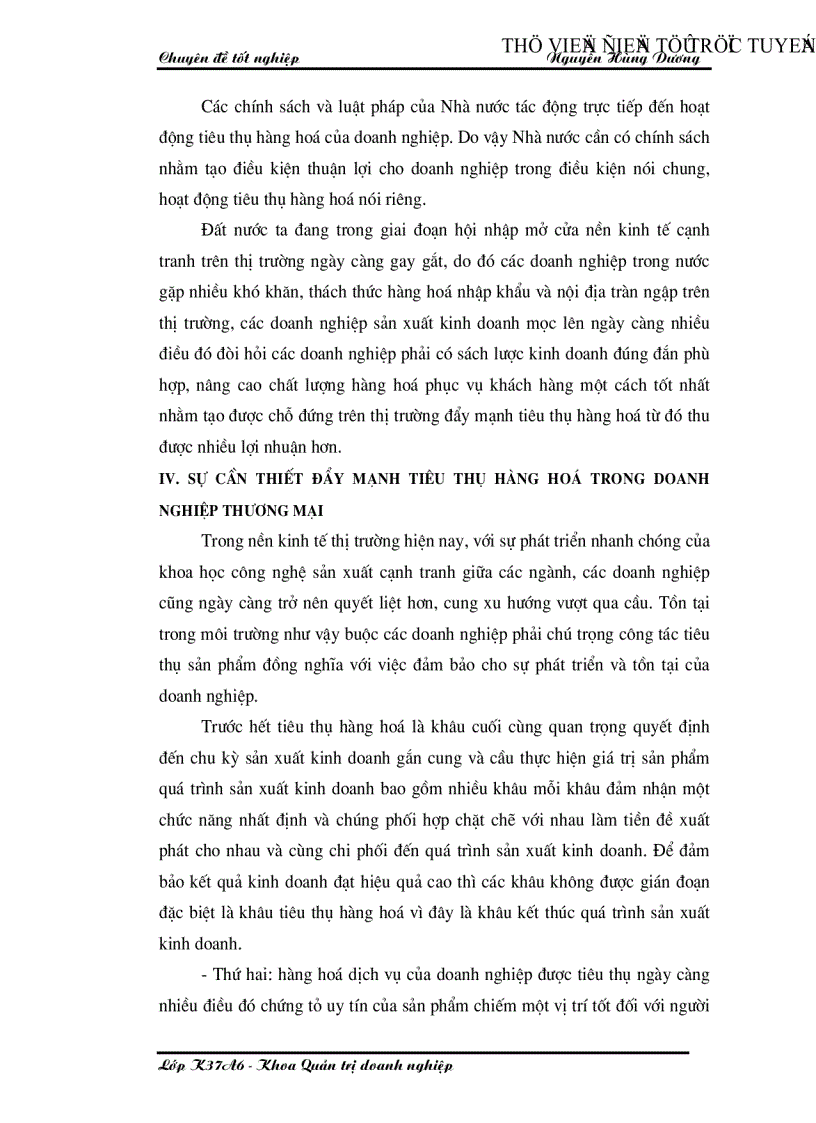 image for page Đẩy mạnh tiêu thụ hàng hoá tại Công ty Thương mại Hà Nội