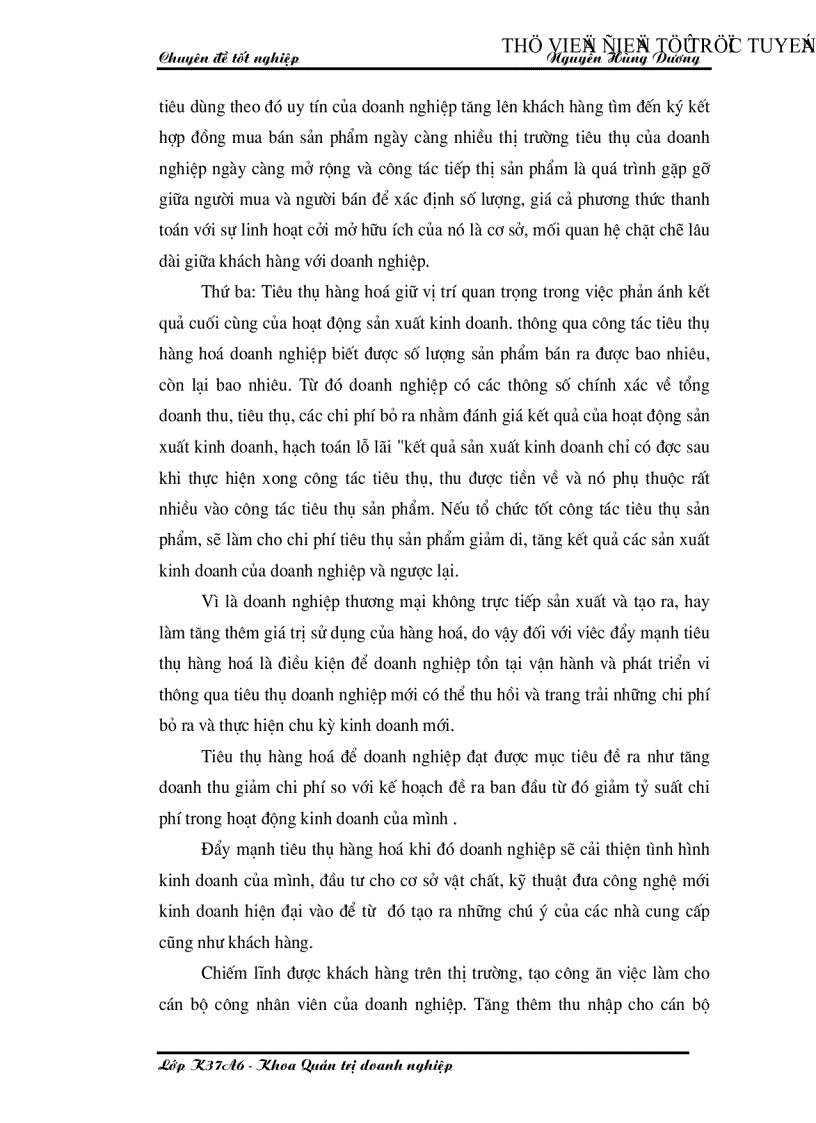 image for page Đẩy mạnh tiêu thụ hàng hoá tại Công ty Thương mại Hà Nội