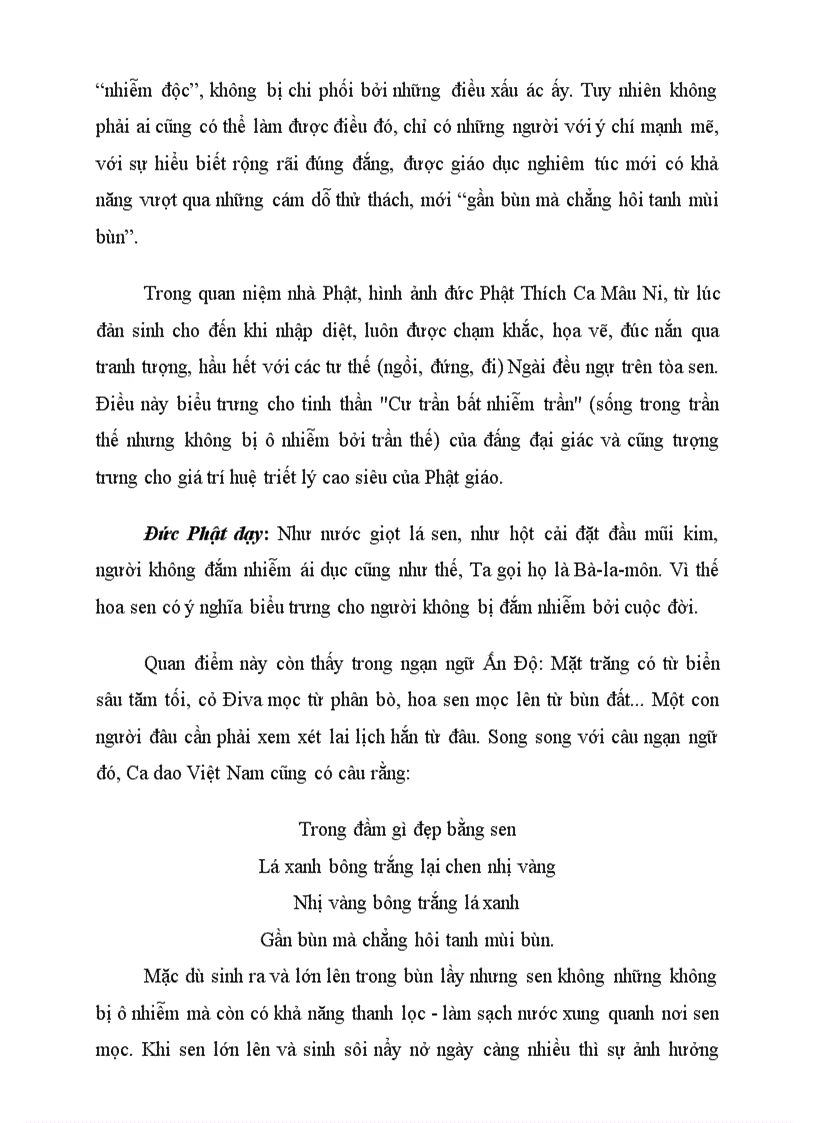 image for page Ýnghĩa hoa sen theo quan niệm phật giáo