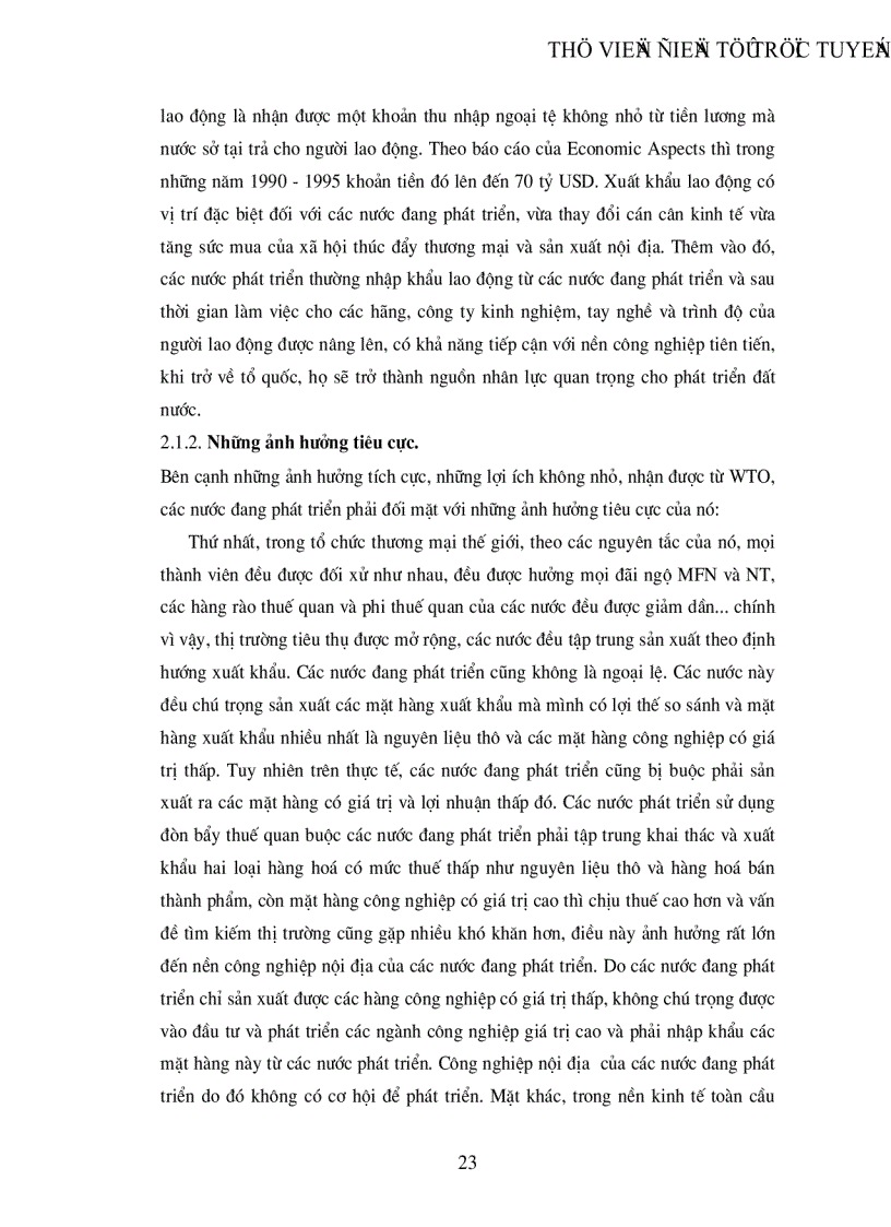 image for page Tổ chức thương mại thế giới WTO và tác động của nó đối với các nước đang phát triển
