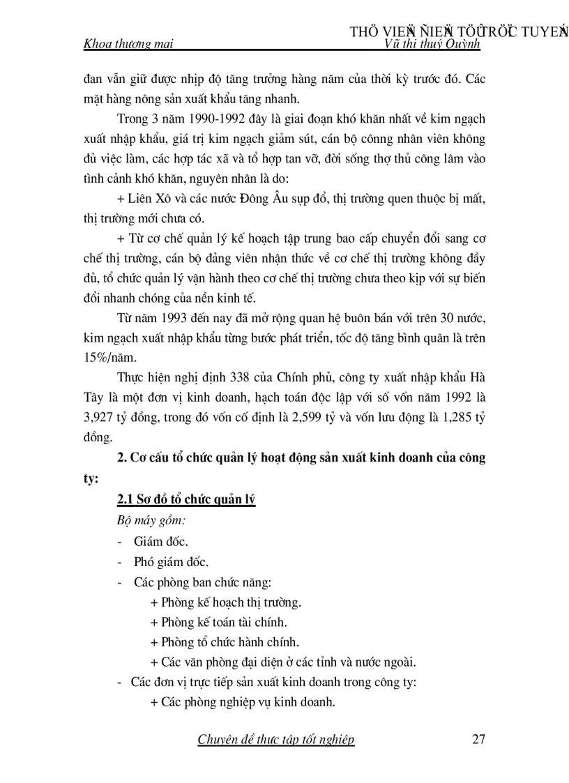 image for page Hoạt động xuất khẩu hàng mây tre ở công ty xuất nhập khẩu Hà Tây