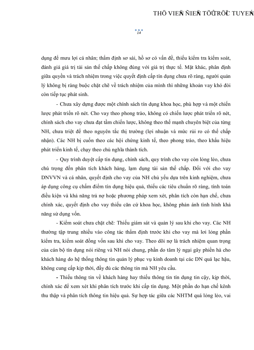 image for page Quản trị rủi ro tín dụng Doanh nghiệp vừa và nhỏ tại Ngân Hàng Nông Nghiệp Phát Triển Nông Thôn khu vực Thành Phố Hồ Chí Minh