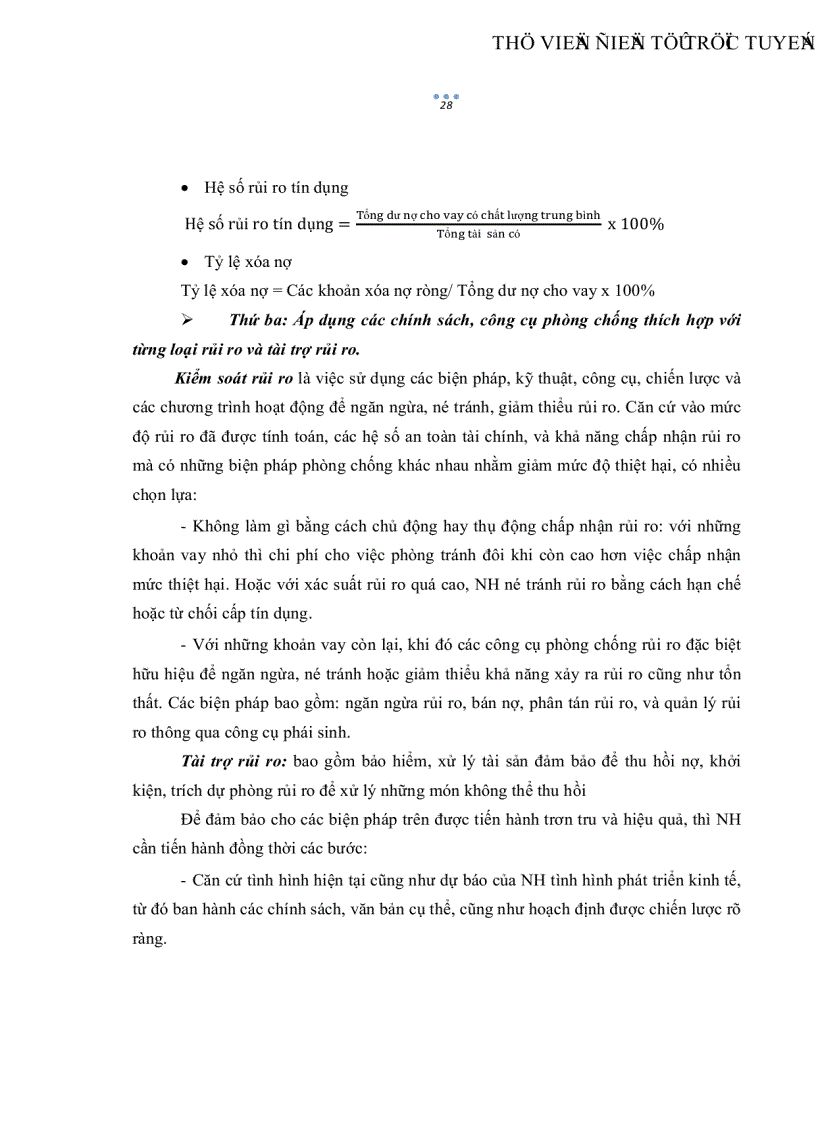 image for page Quản trị rủi ro tín dụng Doanh nghiệp vừa và nhỏ tại Ngân Hàng Nông Nghiệp Phát Triển Nông Thôn khu vực Thành Phố Hồ Chí Minh