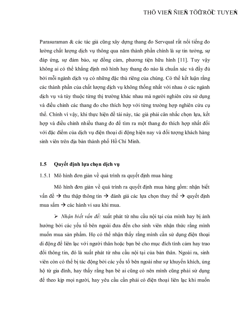 image for page Nghiên cứu các nhân tố tác động đến việc lựa chọn nhà cung cấp dịch vụ điện thoại di động của sinh viên Tp HCM