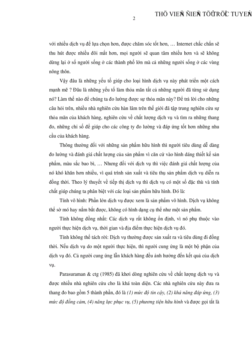 image for page Đo lường chất lượng sịch vụ và chi phí tác động đến sự thỏa mãn của người sử dụng dịch vụ giải trí trực tuyến tại TP HCM