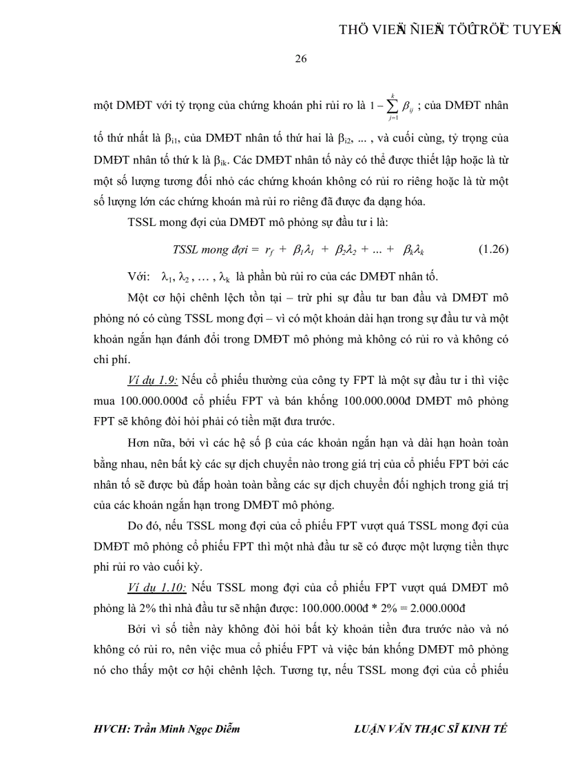 image for page Ứng dụng các lý thuyết tài chính hiện đại trong việc đo lường rủi ro các chứng khoán niêm yết tại sở giao dịch chứng khoán thành phố Hồ Chí Minh