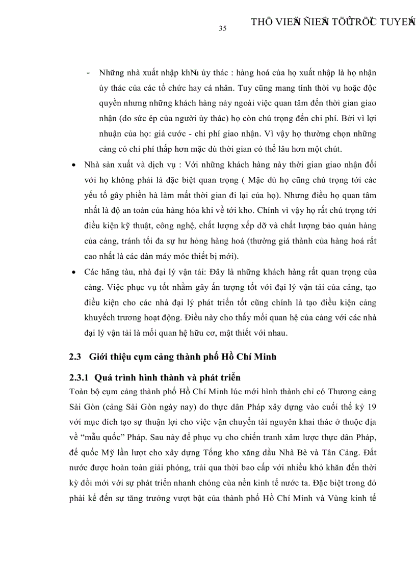 image for page Mối quan hệ giữa chất lượng dịch vụ cảng biển và sự thỏa mãn hài lòng của khách hàng tại thành phố Hồ Chí Minh