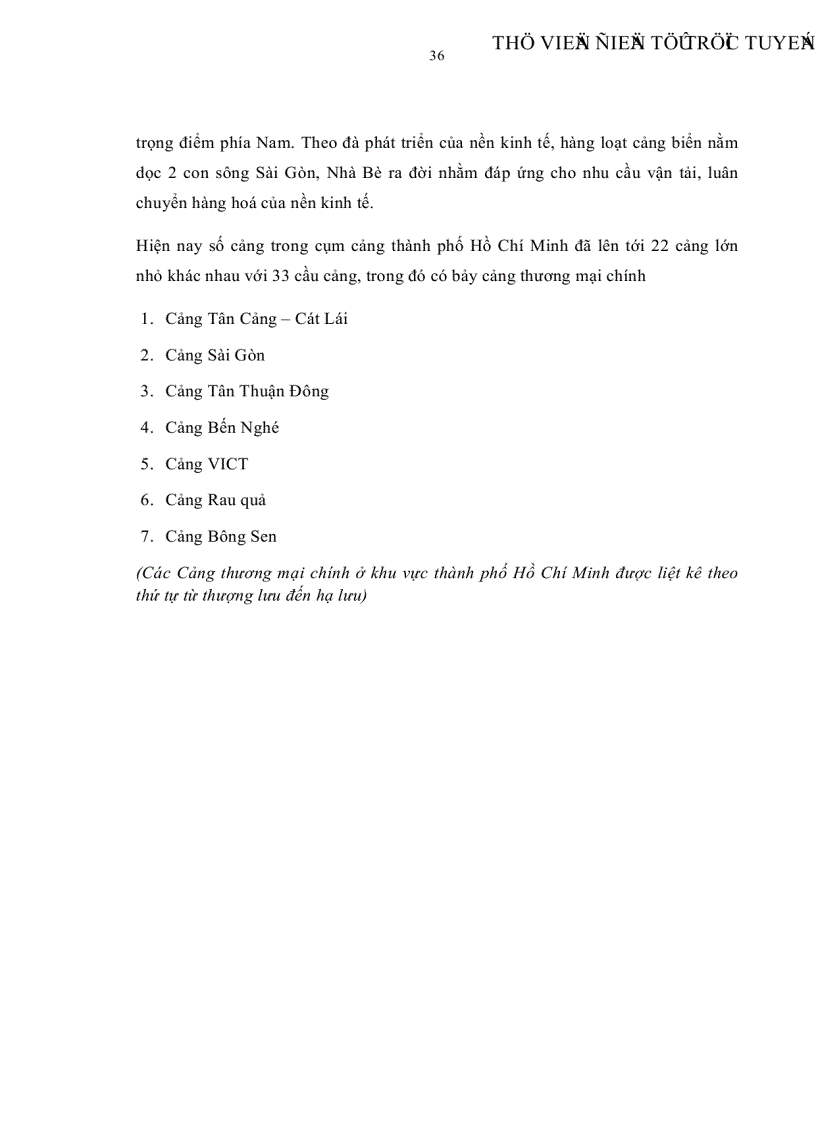 image for page Mối quan hệ giữa chất lượng dịch vụ cảng biển và sự thỏa mãn hài lòng của khách hàng tại thành phố Hồ Chí Minh