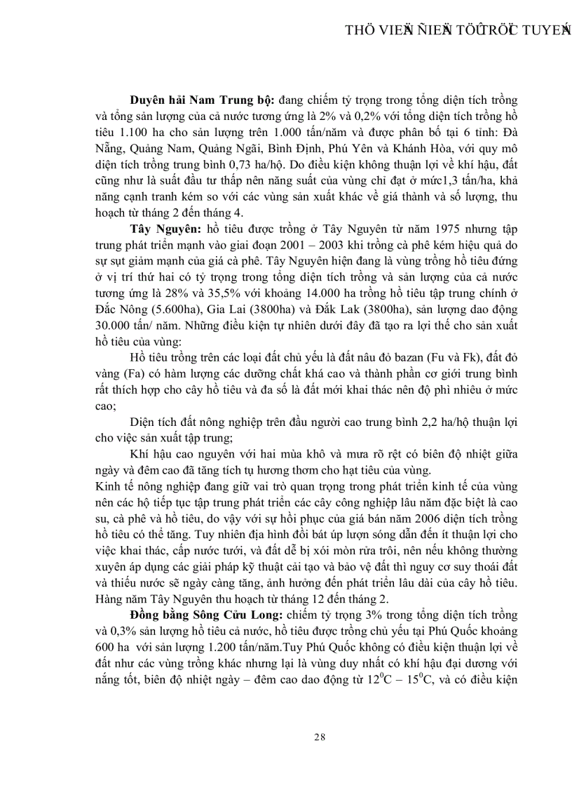 image for page Tác động của một số yếu tố chính đến thu nhập của hộsản xuất hồ tiêu Việt Nam Trường hợp điển hình ở vùng Đông Nam bộ