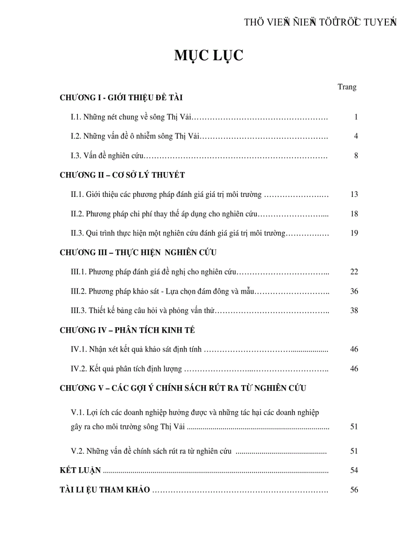 image for page Ước lượng giá trị kinh tế vận tải thủy Nghiên cứu điển hình sông Thị Vải