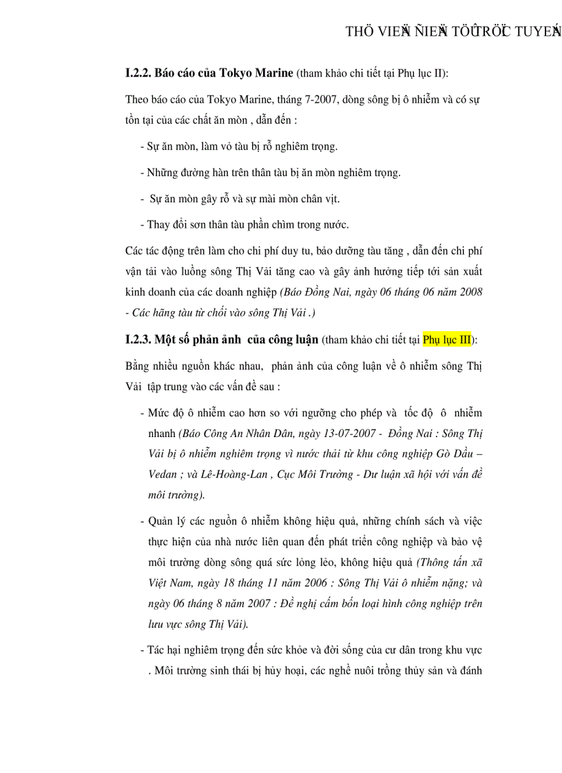 image for page Ước lượng giá trị kinh tế vận tải thủy Nghiên cứu điển hình sông Thị Vải
