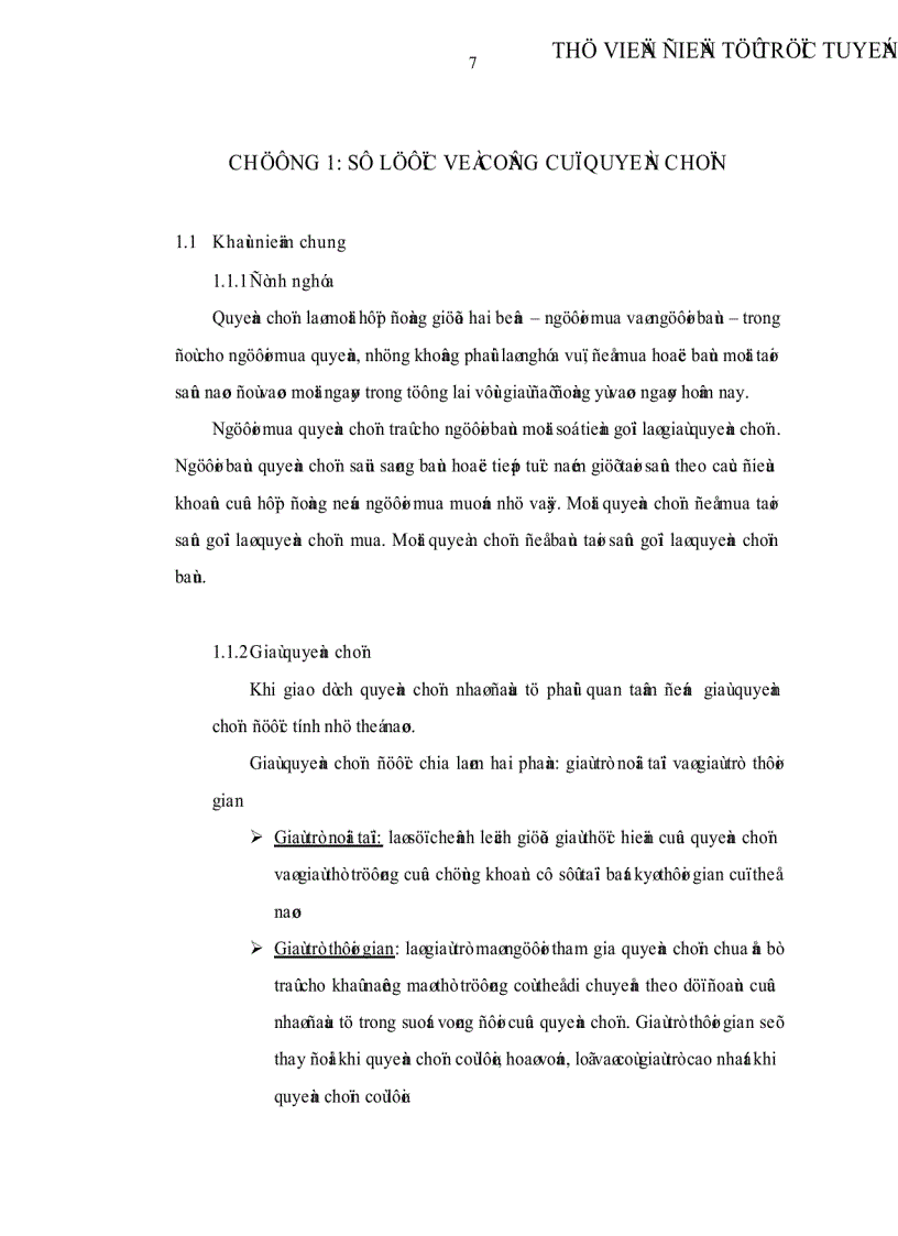 image for page Vận dụng công cụ quyền chọn để kinh doanh và phòng ngừa rủi ro trong TTCK