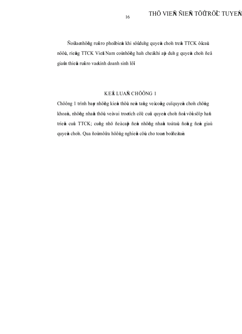 image for page Vận dụng công cụ quyền chọn để kinh doanh và phòng ngừa rủi ro trong TTCK