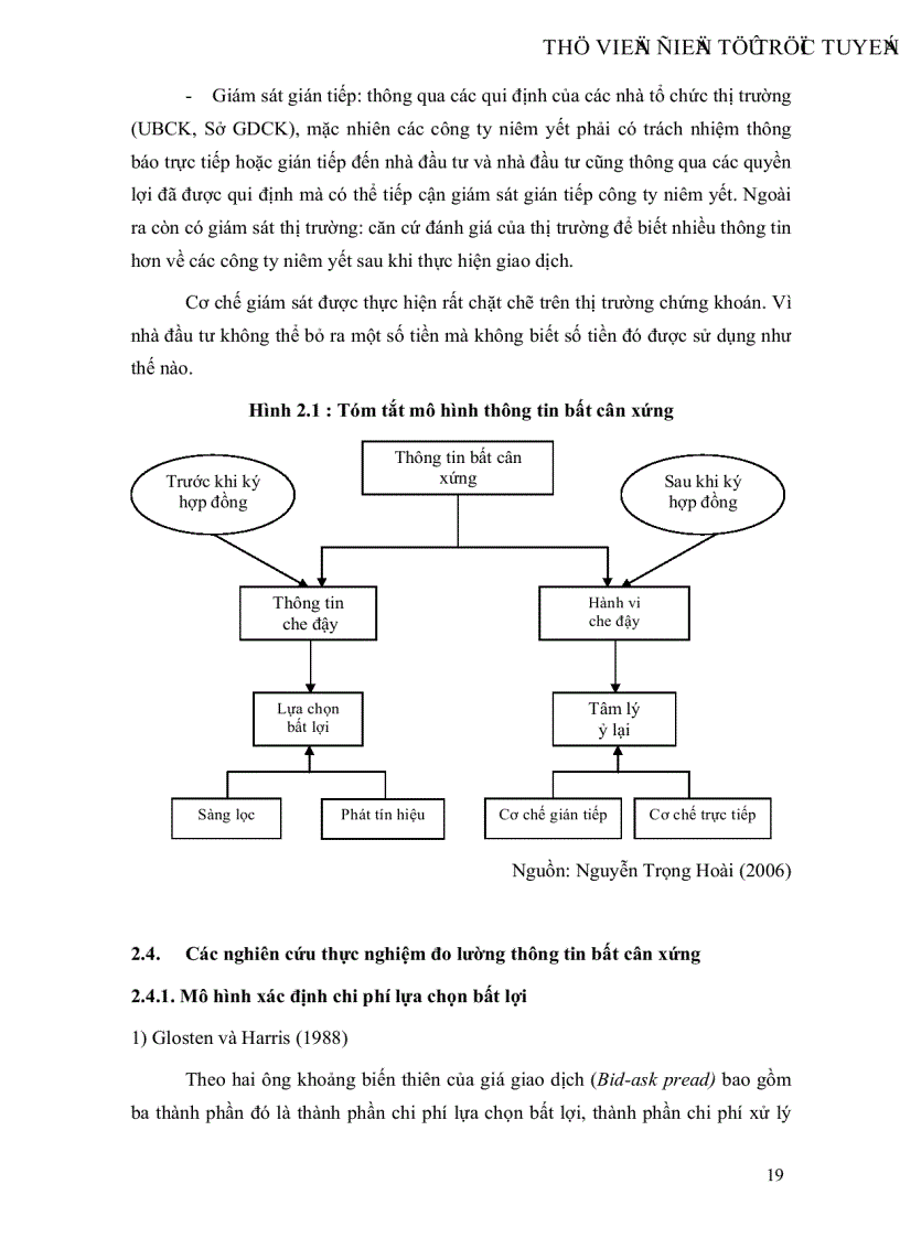image for page Ảnh hưởng của thông tin bất cân xứng đối với nhà đầu tư trên thị trường chứng khoán Tp HCM