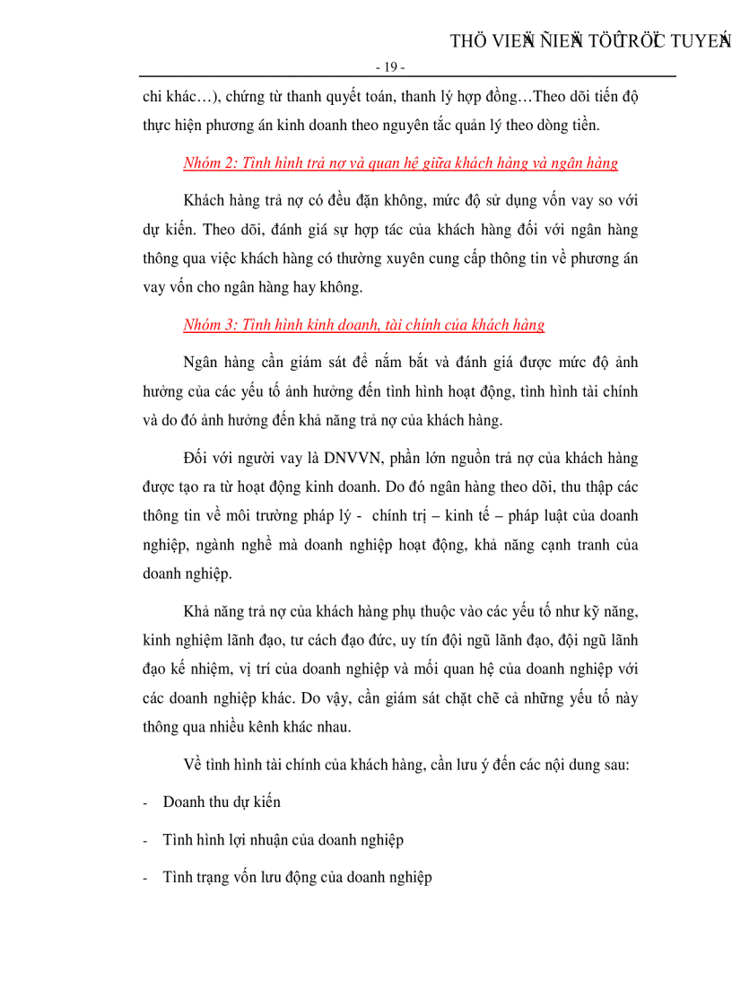 image for page Kiếm soát tín dụng đối với doanh nghiệp vừa và nhỏ tại Ngân hàng TMCP Quân đội CN Hồ Chí Minh