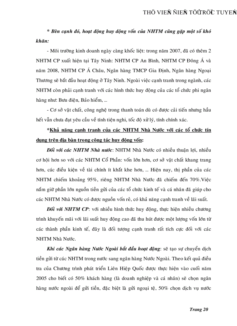 image for page Nâng cao năng lực cạnh tranh của Ngân hàng thương mại Tây Ninh trong thời kỳ hội nhập