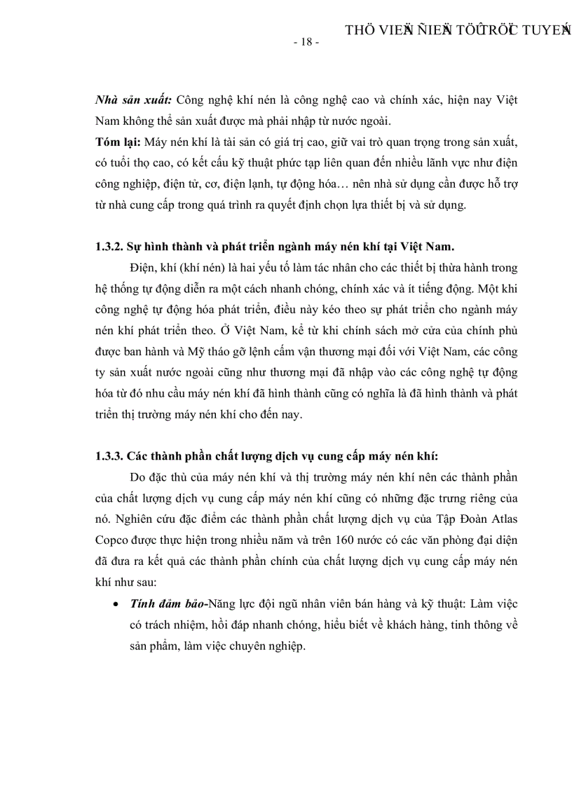 image for page Một số giải pháp nhằm nâng cao chất lượng dịch vụ cung cấp máy nén khí tại công ty Atalas Copco Việt Nam