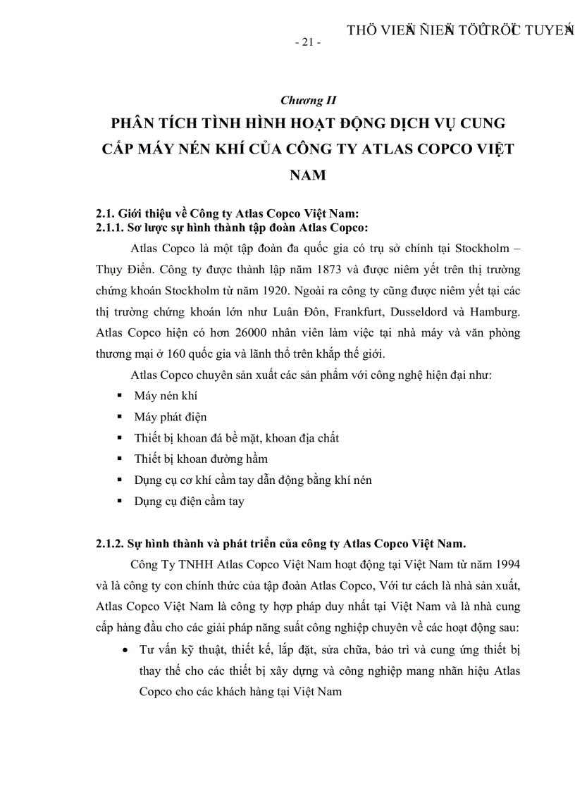 image for page Một số giải pháp nhằm nâng cao chất lượng dịch vụ cung cấp máy nén khí tại công ty Atalas Copco Việt Nam