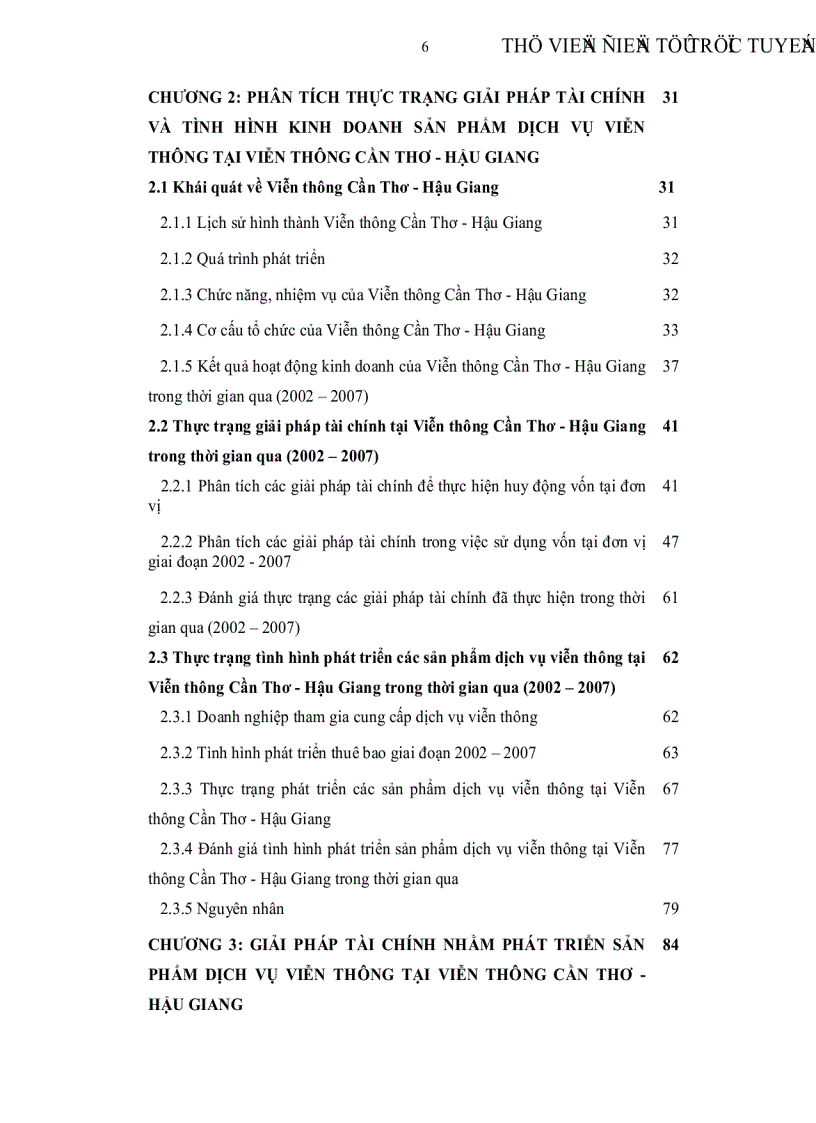 image for page Giải pháp tài chính nhằm phát triển sản phẩm dịch vụ viễn thông tại Viễn thông Cần Thơ Hậu Giang