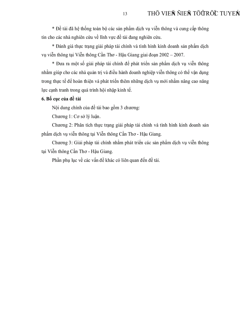 image for page Giải pháp tài chính nhằm phát triển sản phẩm dịch vụ viễn thông tại Viễn thông Cần Thơ Hậu Giang