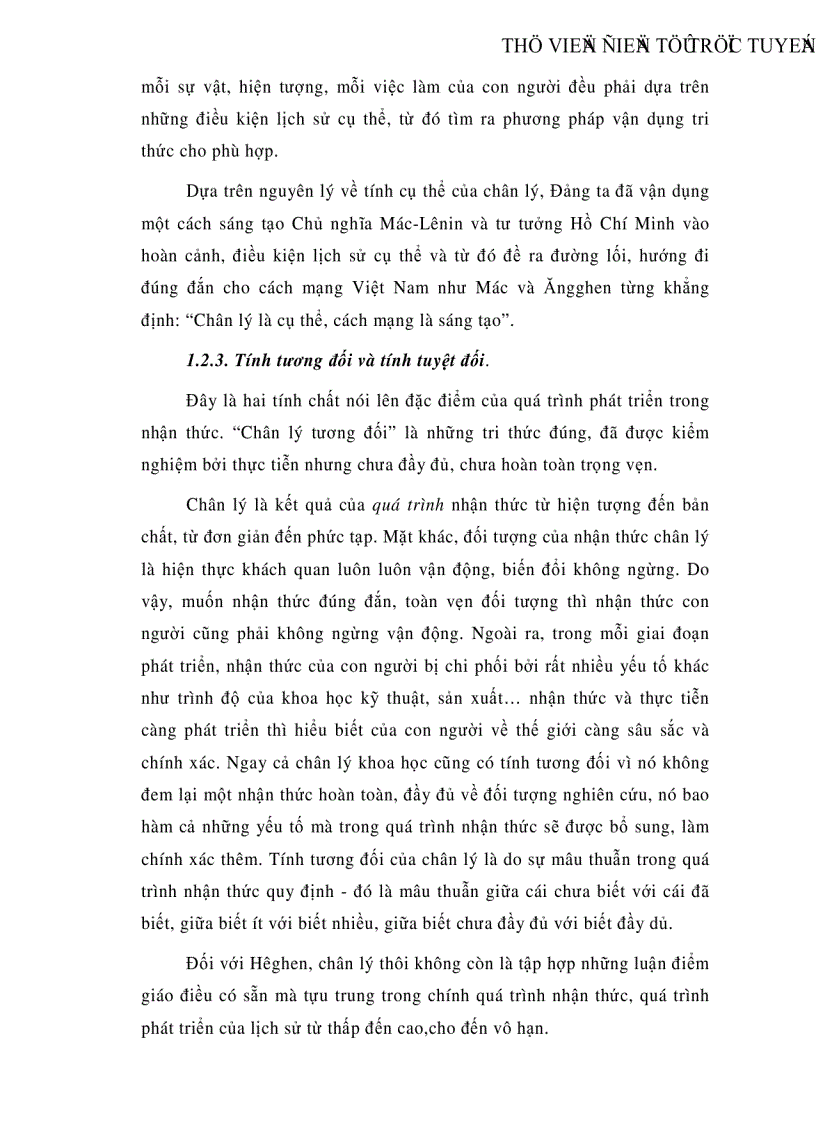 image for page Chân lý và tiêu chuẩn của nó trong triết học Mác Lênin