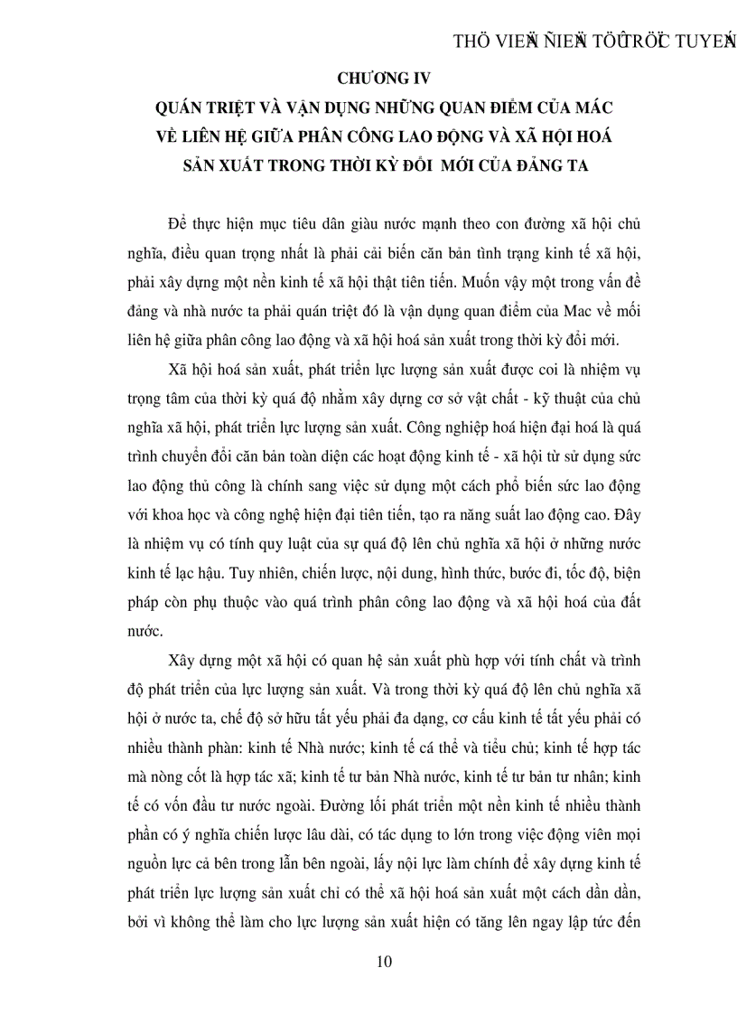 image for page Tìm hiểu mối quan hệ giữa phân công lao động xã hội và xã hội hoá sản xuất qua một số tác phẩm thời kỳ đầu của Mac