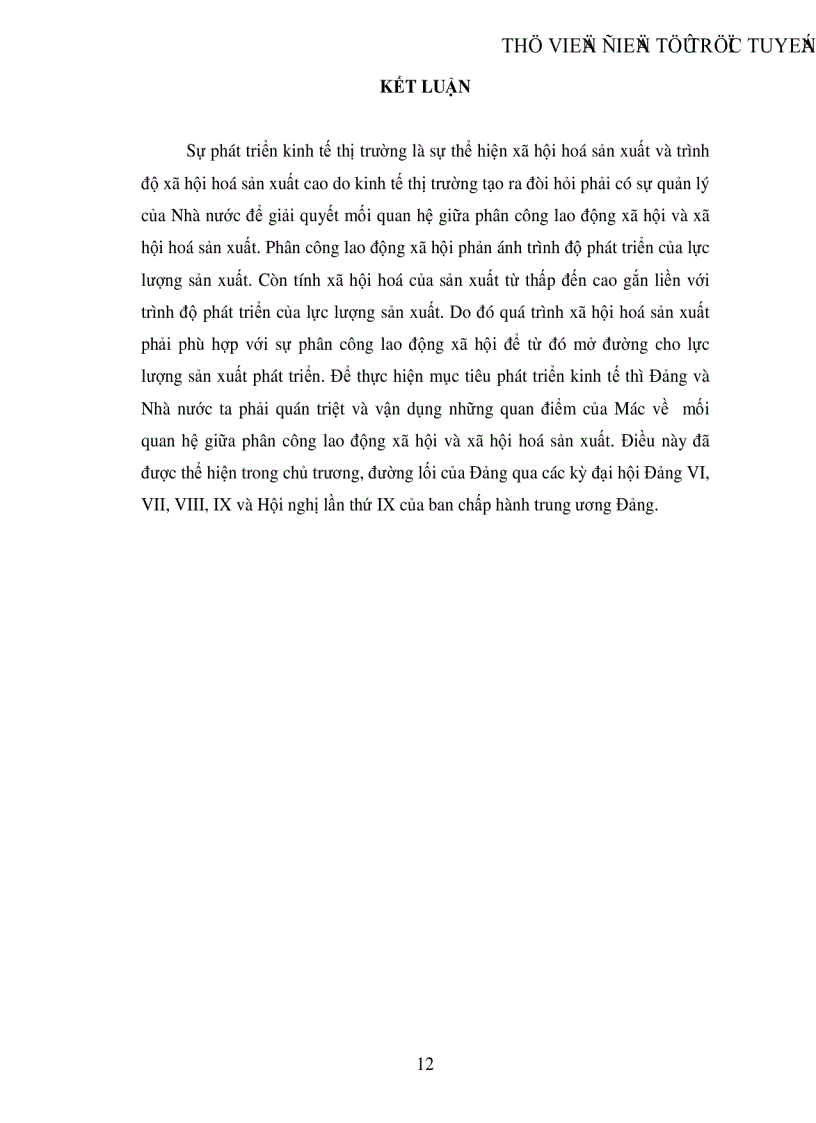 image for page Tìm hiểu mối quan hệ giữa phân công lao động xã hội và xã hội hoá sản xuất qua một số tác phẩm thời kỳ đầu của Mac