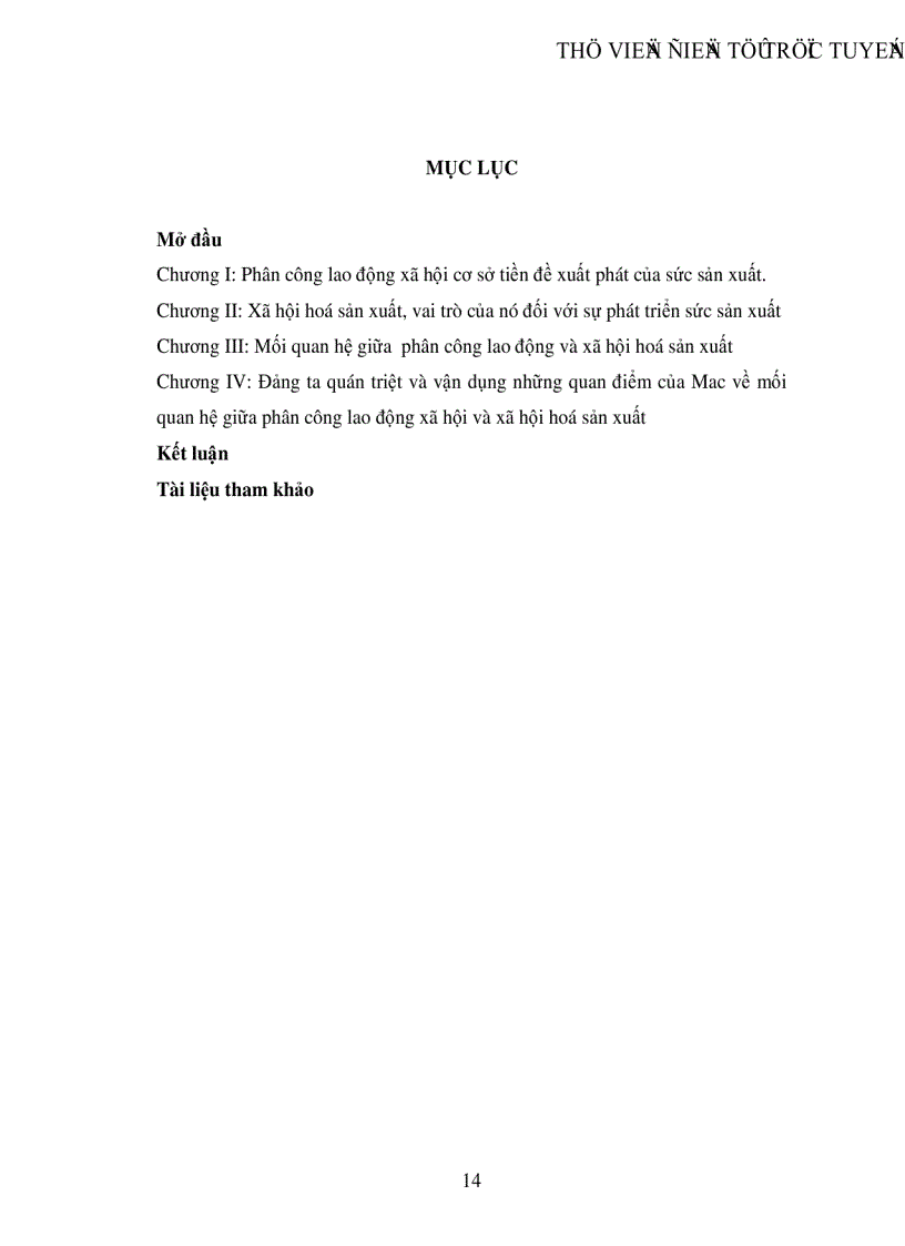 image for page Tìm hiểu mối quan hệ giữa phân công lao động xã hội và xã hội hoá sản xuất qua một số tác phẩm thời kỳ đầu của Mac