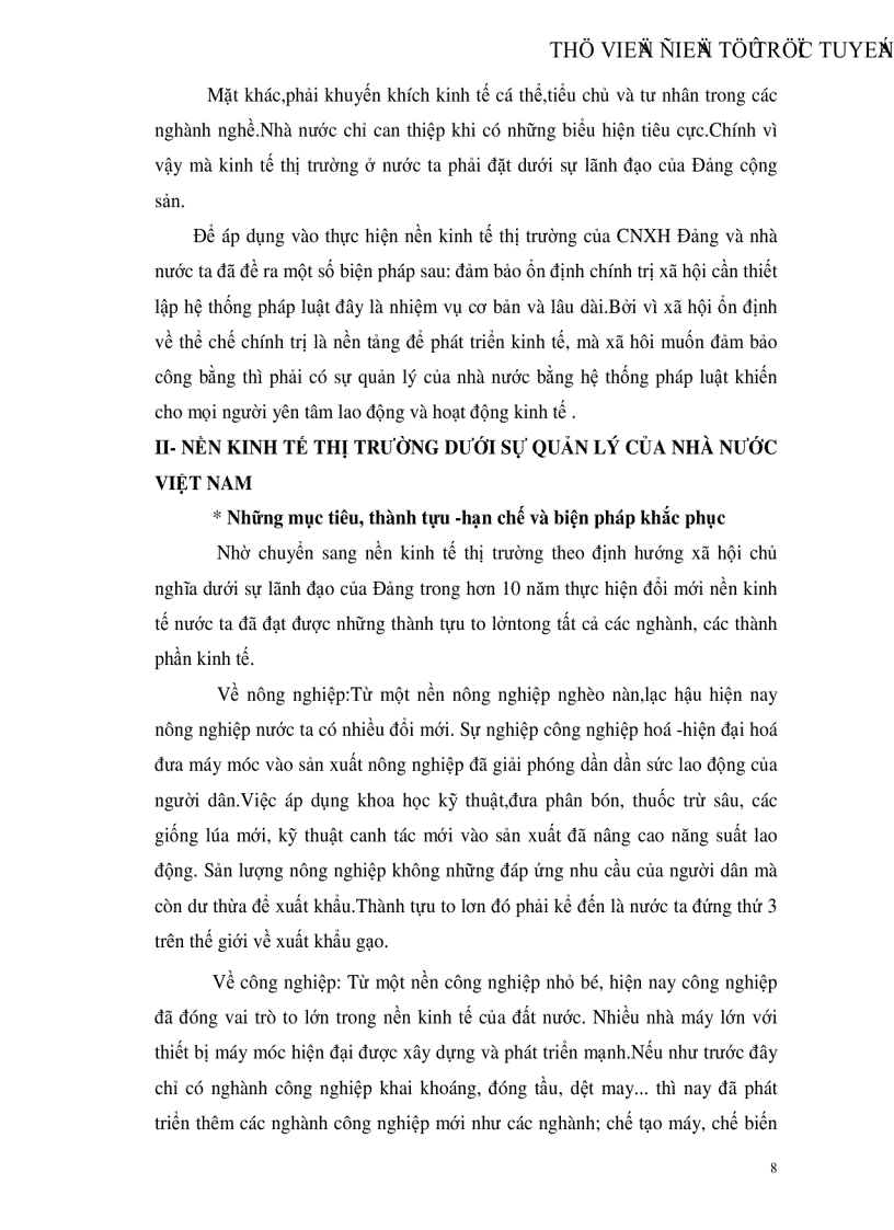 image for page Vận dụng quan điểm trong triết học Mác Lê Nin để phân tích quá trình chuyển đổi sang nền kinh tế thị trường ở Việt Nam