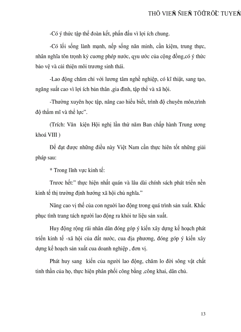 image for page Quan điểm của triết học mác về con người và vấn đề xây dựng con người việt nam giai đoạn hiện nay