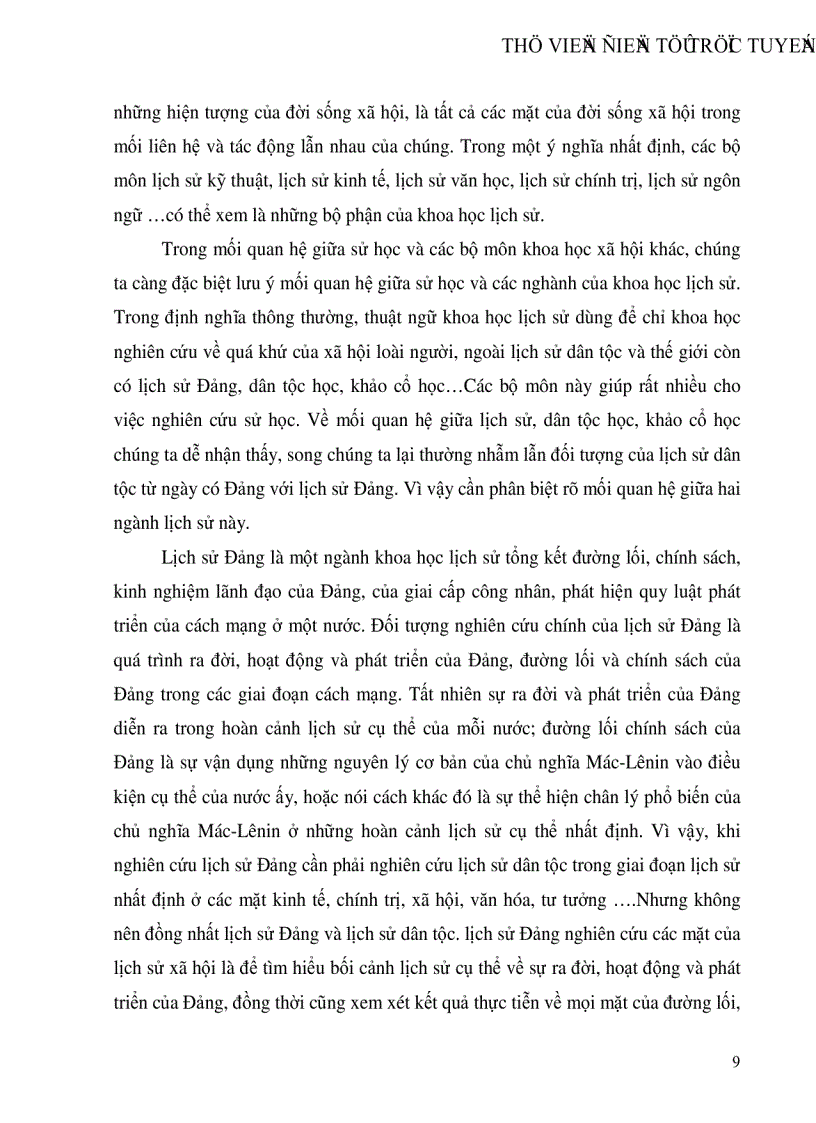image for page Một số vấn đề phương pháp nghiên cứu lịch sử từ đó làm rõ ý nghĩa của vấn đề đó với việc nghiên cứu lịch sử