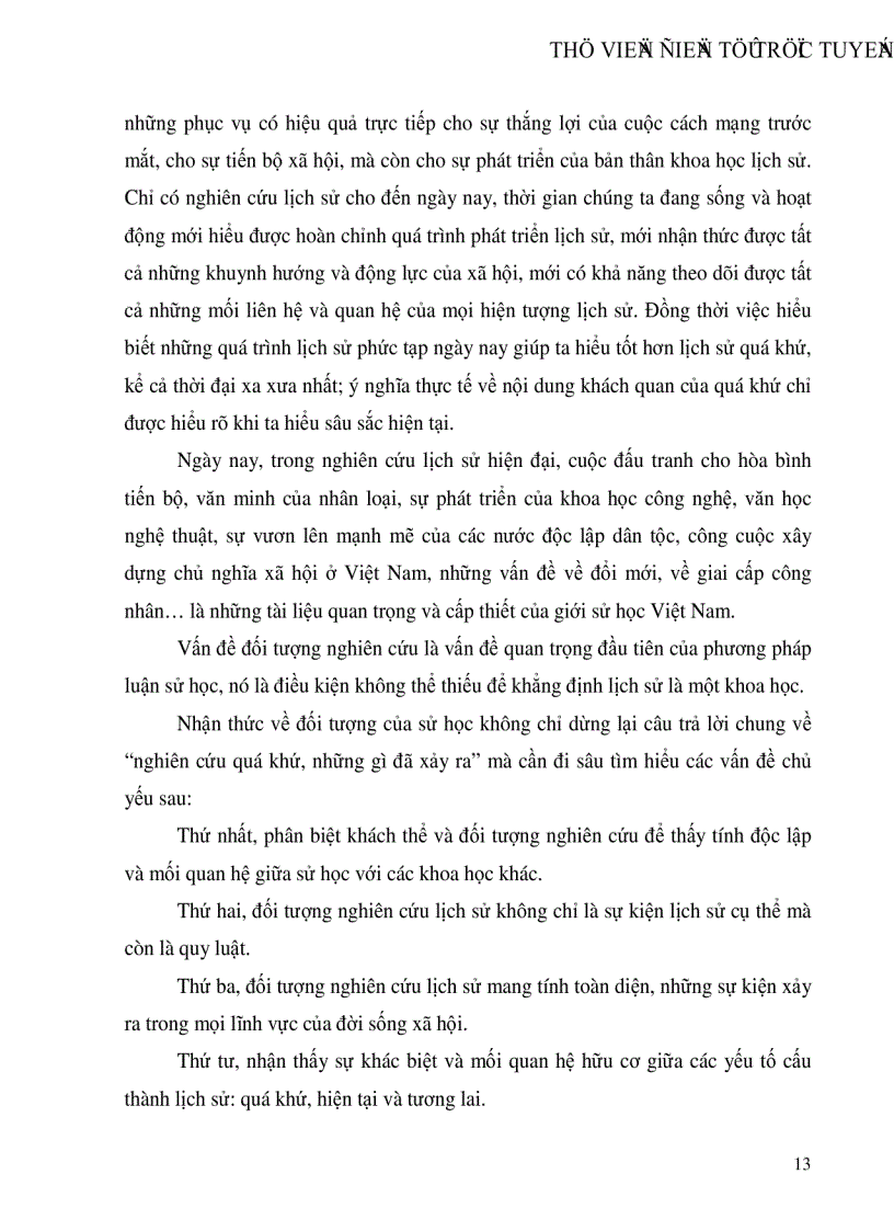image for page Một số vấn đề phương pháp nghiên cứu lịch sử từ đó làm rõ ý nghĩa của vấn đề đó với việc nghiên cứu lịch sử