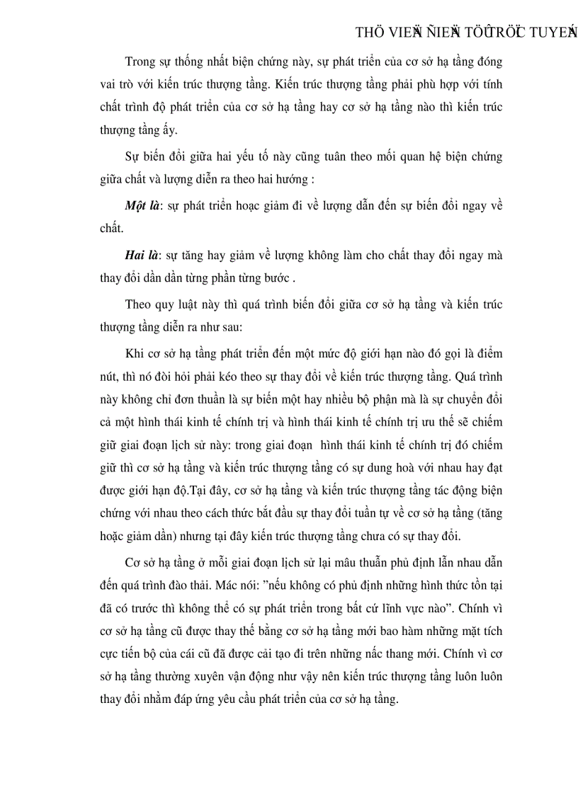 image for page Mối quan hệ biến chứng giữa cơ sở hạ tầng và kiến trúc thượng tầng trong sự nghiệp đổi mới ở nước ta hiện nay