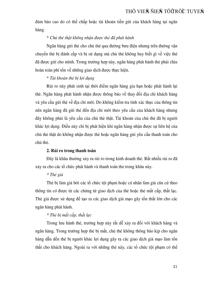 image for page Phát triển hoạt động thanh toán thẻ tại Ngân hàng Ngoại thương Hà Nội