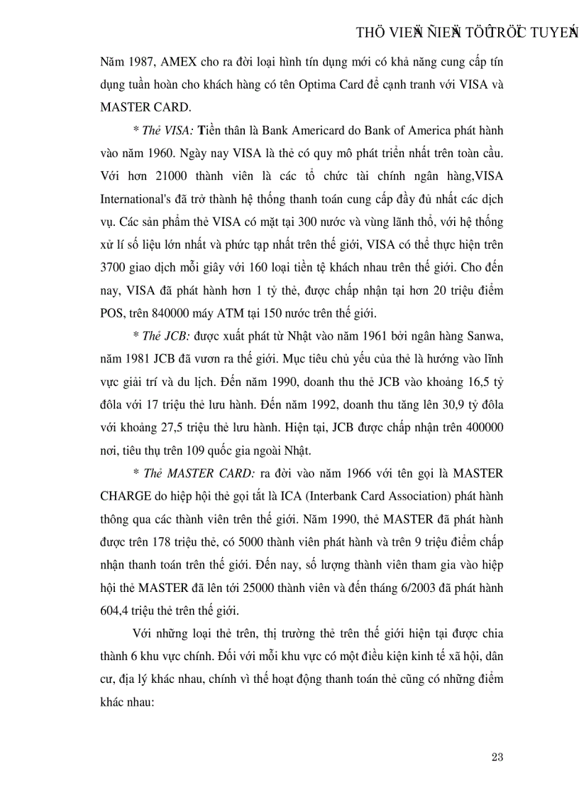 image for page Phát triển hoạt động thanh toán thẻ tại Ngân hàng Ngoại thương Hà Nội