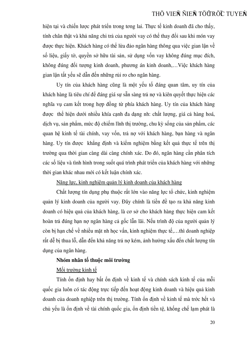 image for page Giải pháp nâng cao chất lượng tín dụng khi cho vay doanh nghiệp Nhà nước tại Chi nhánh Ngân hàng Công thương khu vực Đống Đa