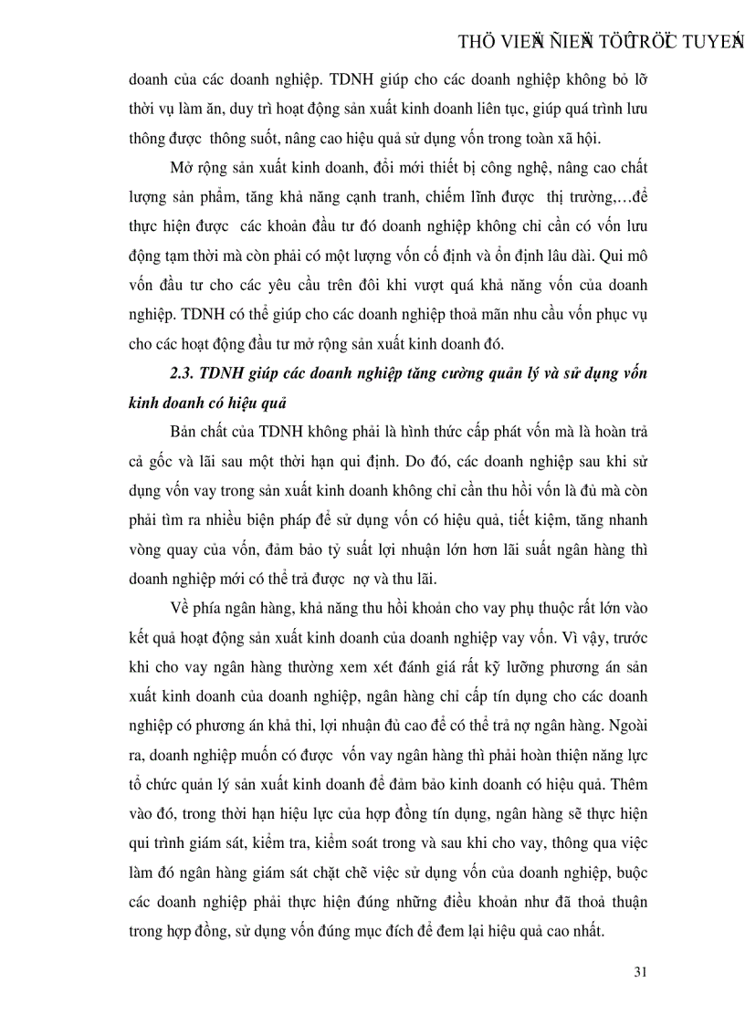 image for page Giải pháp nâng cao chất lượng tín dụng khi cho vay doanh nghiệp Nhà nước tại Chi nhánh Ngân hàng Công thương khu vực Đống Đa