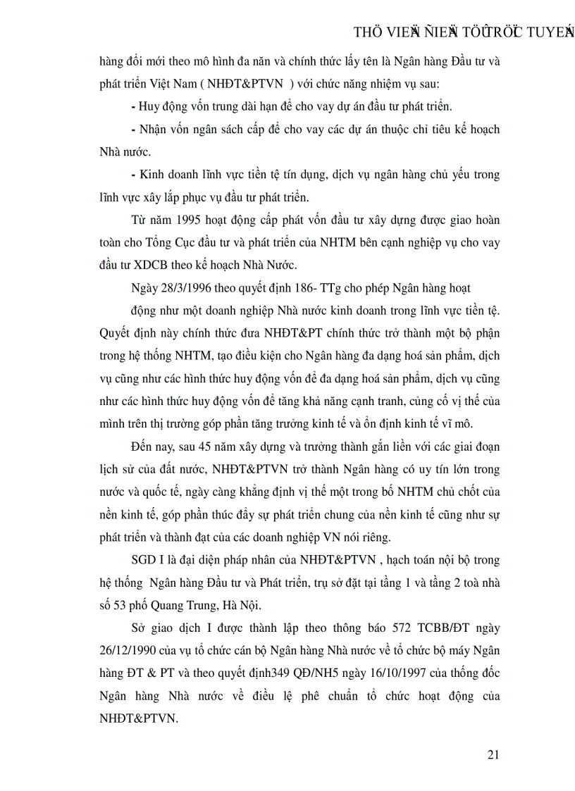 image for page Hoàn thiện và phát triển hoạt động thanh toán xuất nhập khẩu bằng phương thức Nhờ thu và Chuyển tiền tại Sở giao dịch I Ngân hàng Đầu tư và Phát triển Việt Nam