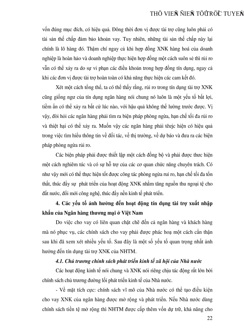 image for page Giải pháp mở rộng hoạt động tín dụng tài trợ xuất nhập khẩu tại Ngân hàng Ngoại Thương Hà Nội