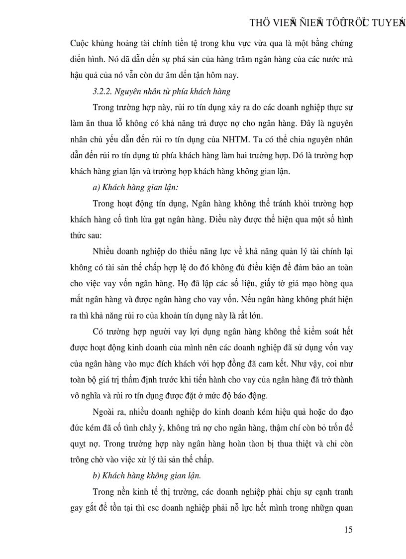 image for page Một số giải pháp hạn chế rủi ro an toàn tín dụng đối với kinh tế ngoài quốc doanh tại Ngân hàng công thương Đống Đa