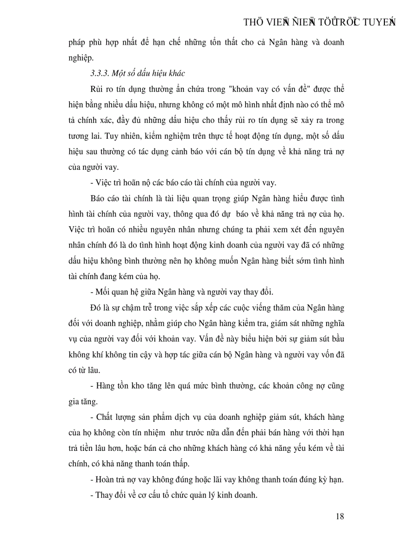 image for page Một số giải pháp hạn chế rủi ro an toàn tín dụng đối với kinh tế ngoài quốc doanh tại Ngân hàng công thương Đống Đa
