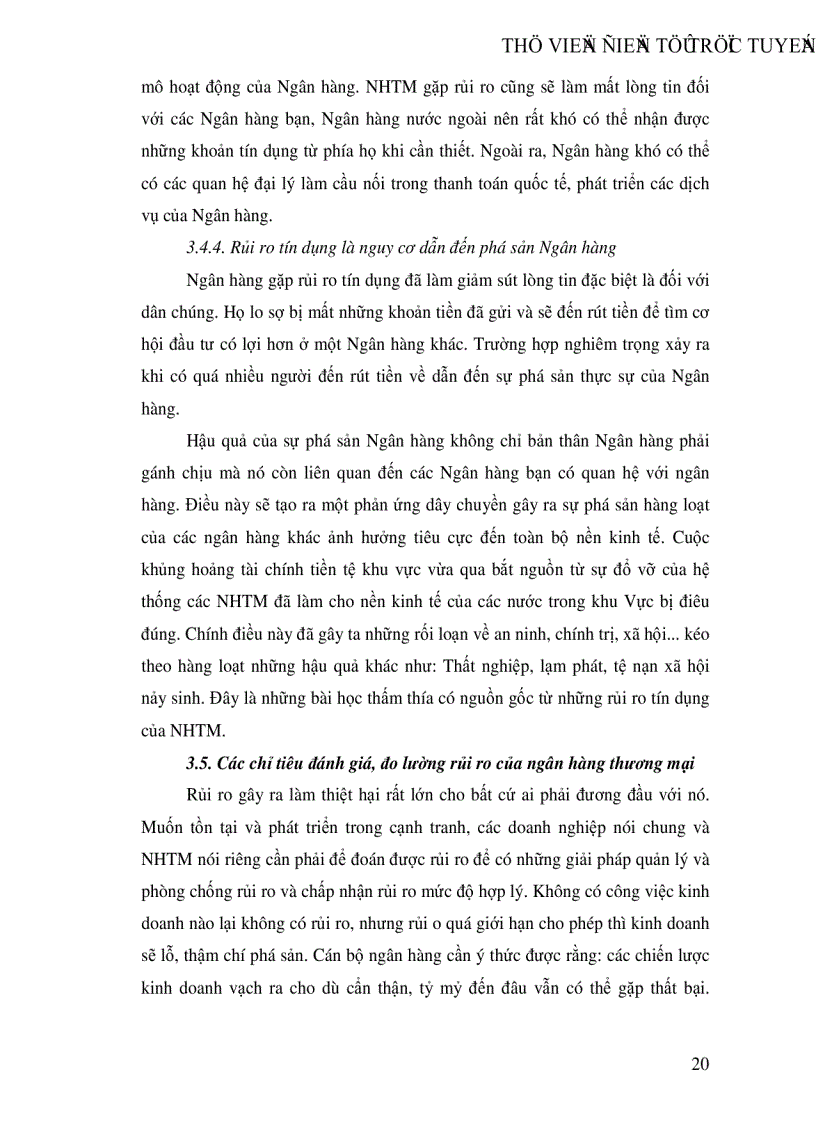 image for page Một số giải pháp hạn chế rủi ro an toàn tín dụng đối với kinh tế ngoài quốc doanh tại Ngân hàng công thương Đống Đa