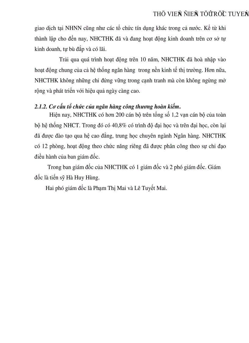 image for page Giải pháp nhằm mở rộng cho vay đối với doanh nghiệp vừa và nhỏ tại Ngân hàng Công thương Hoàn Kiếm