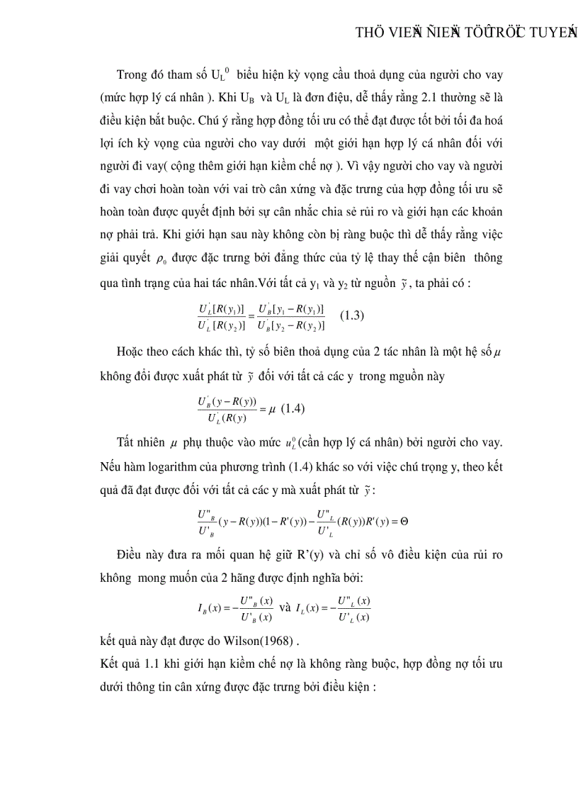 image for page Tối ưu hóa lợi ích của hai tác nhân trong mối quan hệ giữa người đi vay và cho vay