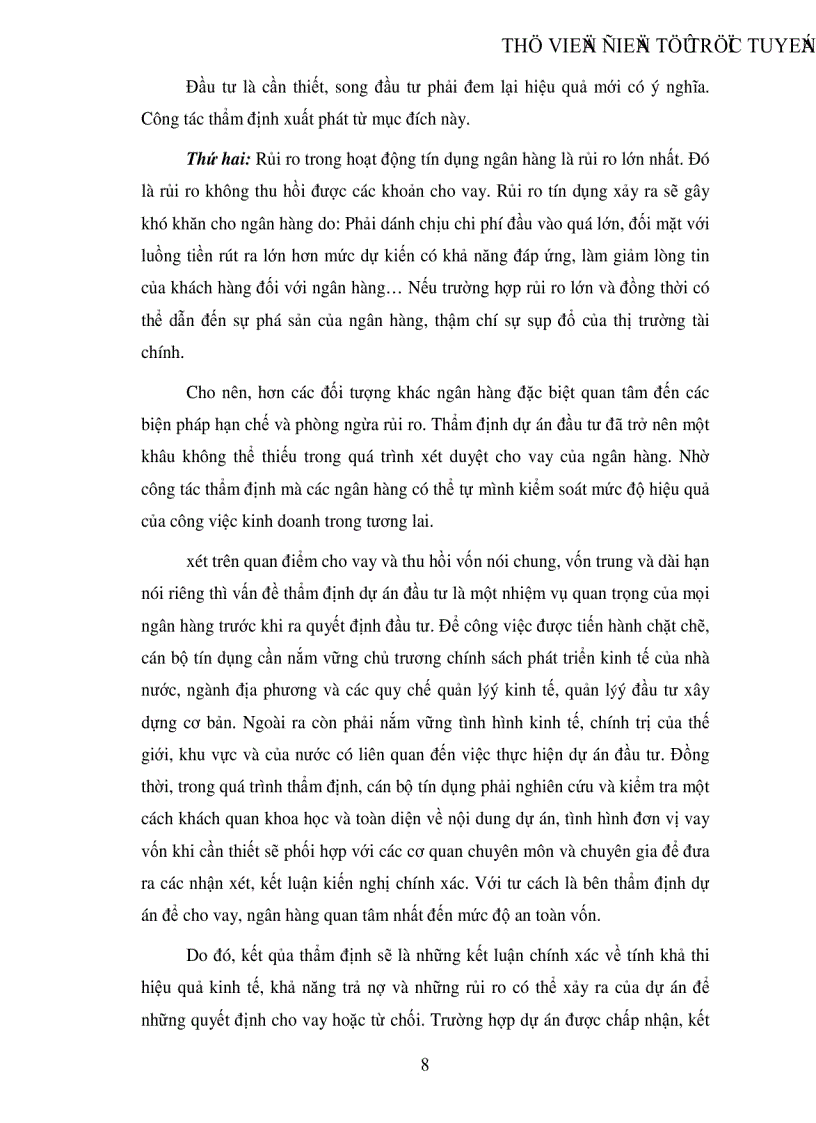 image for page Giải pháp nhằm nâng cao chất lượng thẩm định dự án đầu tư tại Ngân hàng Công thương Ba Đình