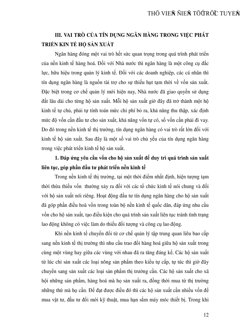 image for page Một số giải pháp nâng cao chất lượng tín dụng hộ sản xuất tại NHNo PTNT Hà Tây