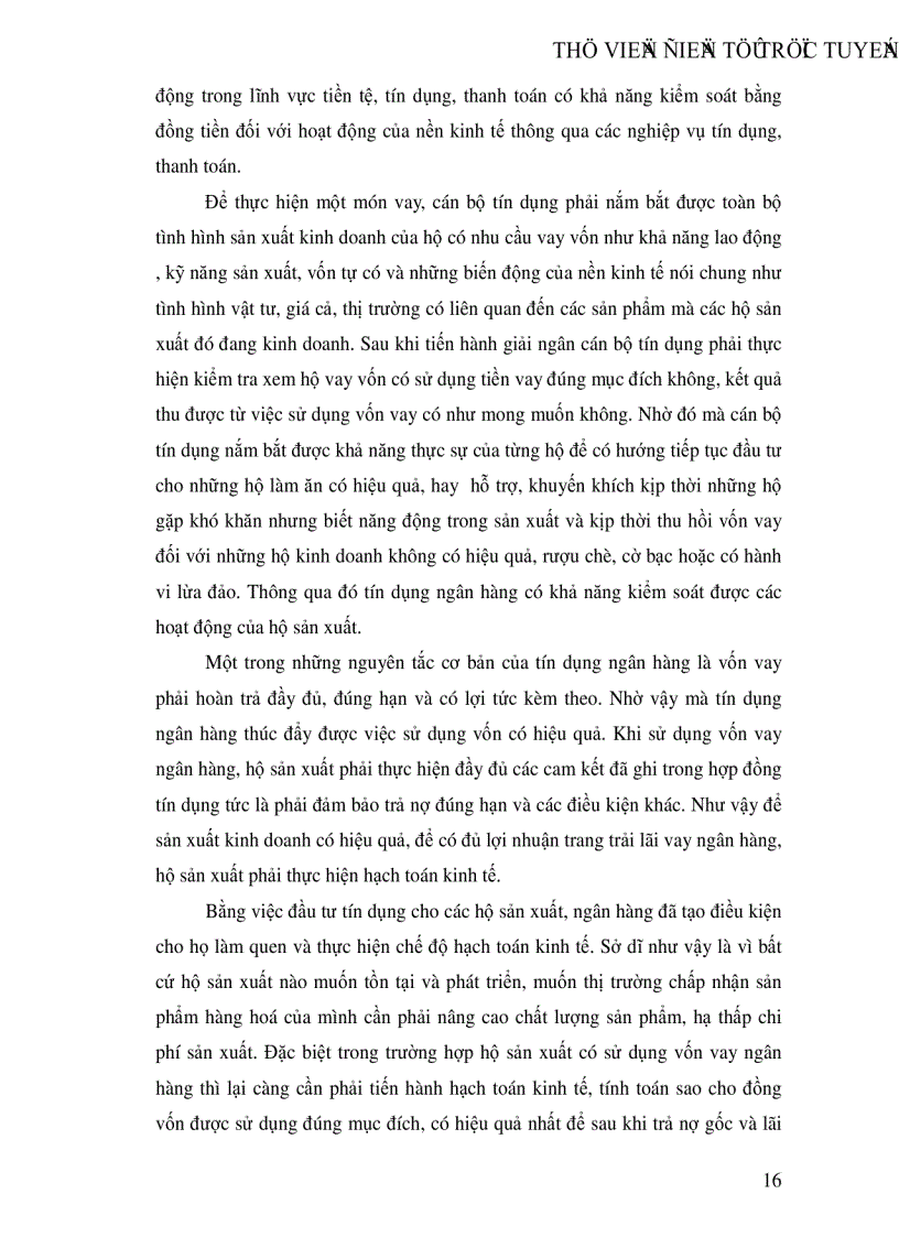 image for page Một số giải pháp nâng cao chất lượng tín dụng hộ sản xuất tại NHNo PTNT Hà Tây