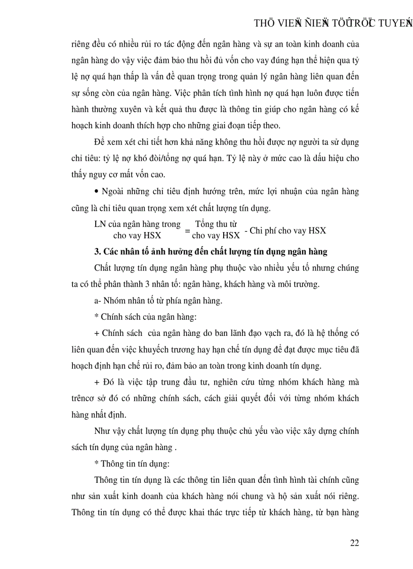 image for page Một số giải pháp nâng cao chất lượng tín dụng hộ sản xuất tại NHNo PTNT Hà Tây