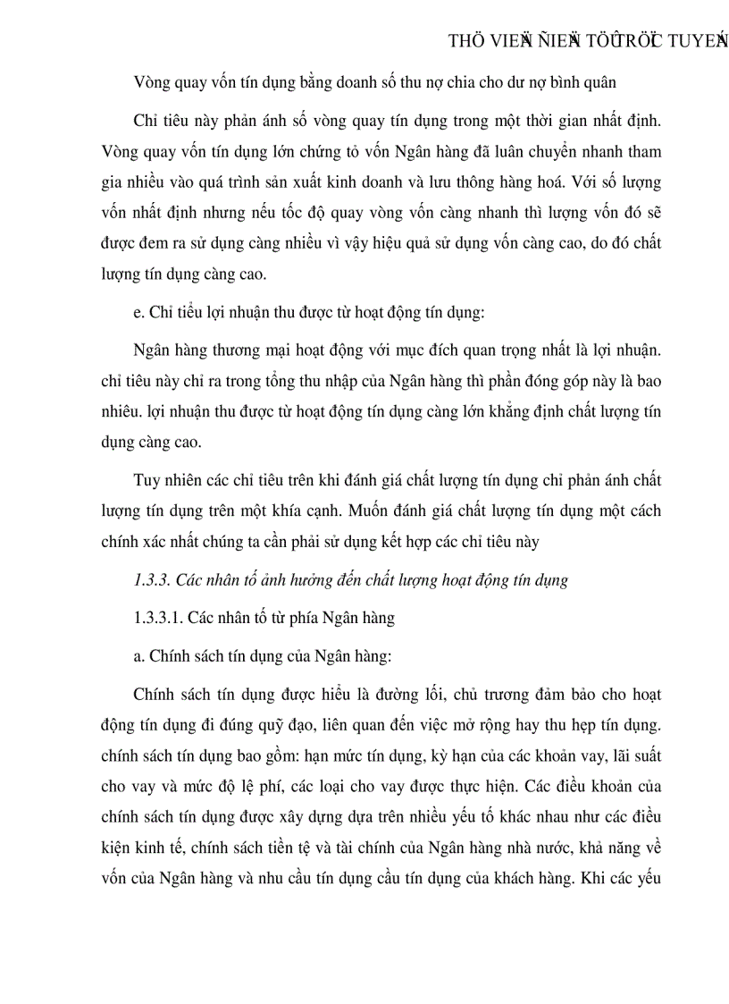 image for page Giải pháp nâng cao chất lượng tín dụng tại Ngân hàng nông nghiệp và phát triển nông thôn quận Thanh Xuân
