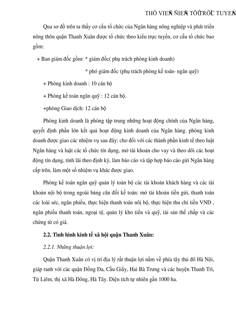 image for page Giải pháp nâng cao chất lượng tín dụng tại Ngân hàng nông nghiệp và phát triển nông thôn quận Thanh Xuân